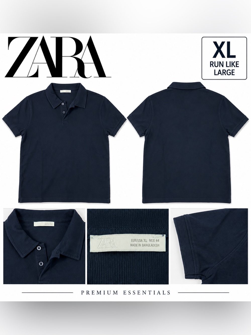 ZARA Classic Navy Polo Shirt - Kids